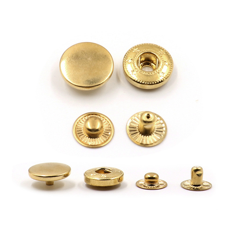 25 Sets Metal No Sewing Snap Fasteners Button Snap Leather Bag Clothes Jacket Repair Rivets DIY