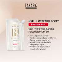 (500ml) TAKARA Professional Ultimate Series Advanced Smoothing System Hyrdrolyzed Keratin 500ml step 1 step 2 pouch 500 ml