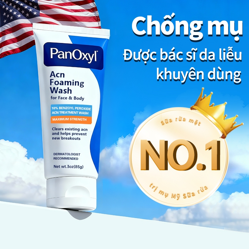 (Nhập khẩu Mỹ) PanOxyl 10% Benzoyl Peroxide Wash 85g - - CHÂT LƯỢNG HÀNG ĐẦU, SẢN PHẨM ĐẠT CHUẨN ĐƯỢC KHÁCH HÀNG ĐÁNH GIÁ CAO, ƯA CHUỘNG TRÊN THỊ TRƯỜNG MỜI KHÁCH YÊU TRẢI NGHIỆM