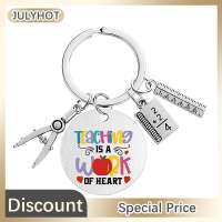 JULYHOT Teacher Key Chain Thank You Teacher Text Popular Pendant Key Chain TeachersDay Pendant Gifts For Teachers