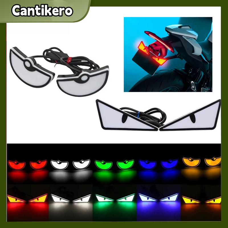 Devil Eye Led Lights for Motorcycles Waterproof Led License Plate Decoration Lights Harga 27,799 rupiah*Gratis Ongkir
