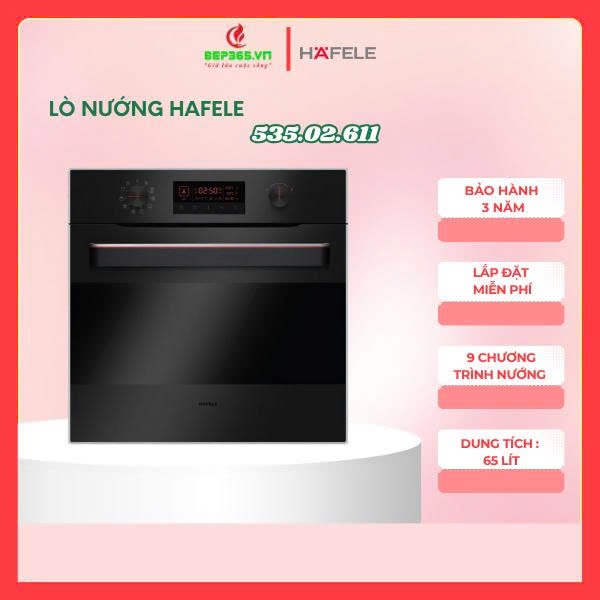 Hafele Built-In Oven 535.02.611 – Genuine Imported, Luxurious Design, Convection Technology, 9 Baking Modes, 3200W Capacity, Energy Saving