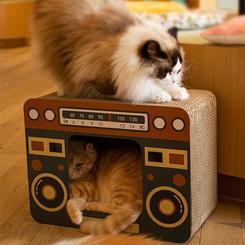 Siêu dễ thương chịu mài mòn catnip thú cưng nuôi trong nhà tập thể dục cho mèo mèo con tấm cho mèo cào giường cho mèo nhà Mèo Hộp các tông Phụ kiện cho thú cưng