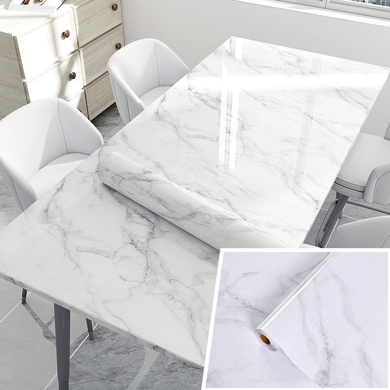 60cmx 300cm Wallpaper Sticker Dapur Meja Dinding Lemari Walpaper Dapur Anti Air Anti Minyak