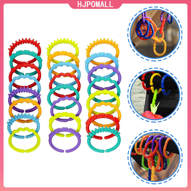 HJPOMALL 24PCS em cũi kết nối vòng đồ chơi đồ chơi đồ chơi đồ chơi Đồ chơi đồ chơi đồ chơi đồ chơi