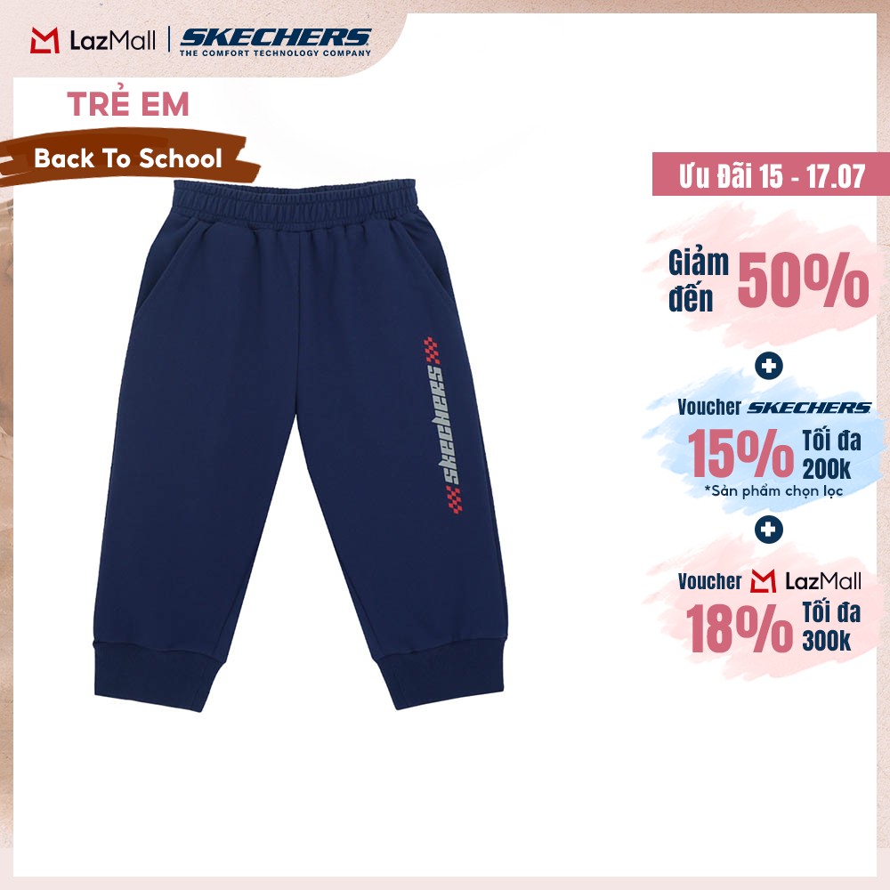 [Chỉ 15-17.07 - Voucher Skechers 18% + Voucher 18%] Quần Dài Thể Thao Bé Trai Skechers Pants - SL323B305-PGBL Online Sale