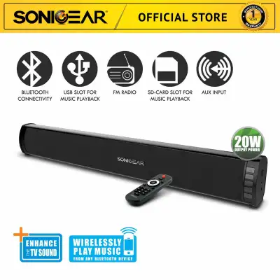 SonicGear SonicBar 3000 BTMI TV Sound Enhancement with Bluetooth/ Radio/ USB/ TF Card