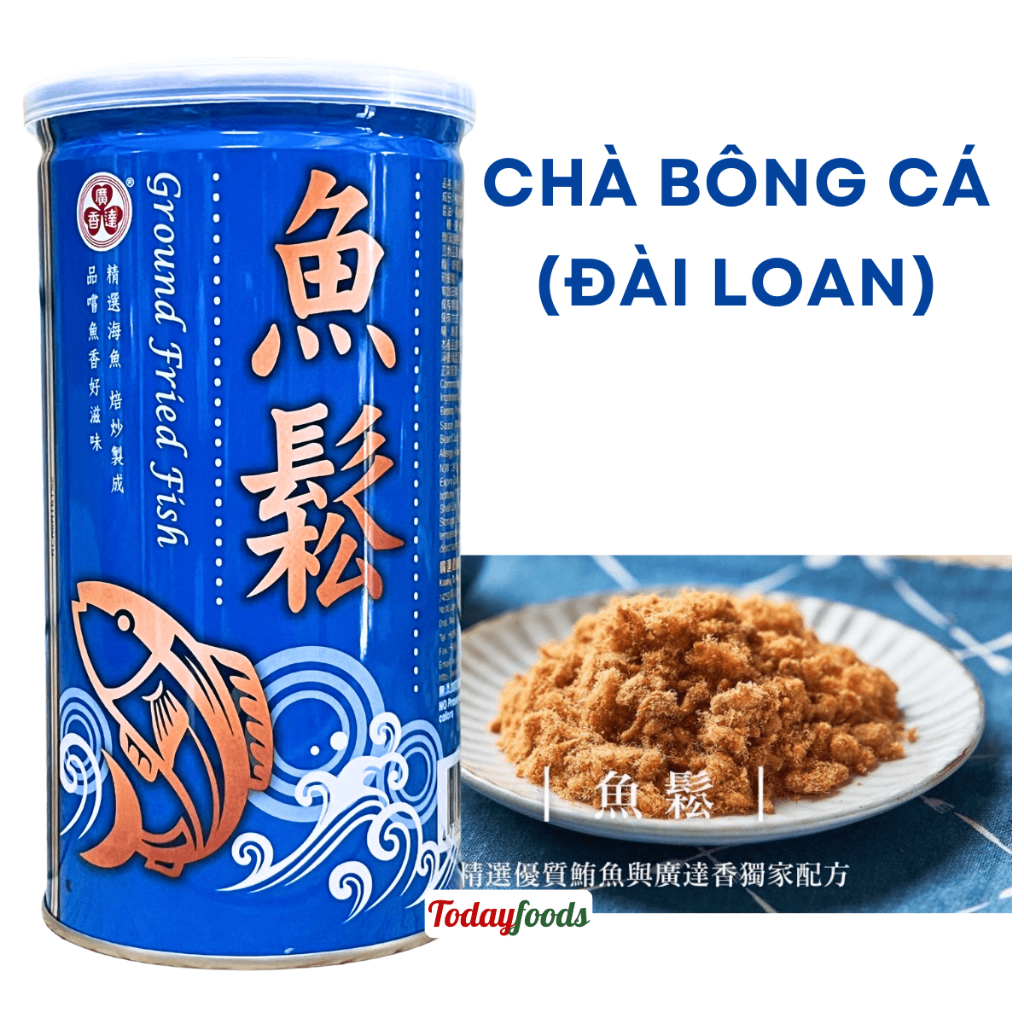 Chà Bông Cá ĐÀI LOAN (ruốc cá) Kuang Ta Hsiang 245G (Hộp thiếc sang trọng)