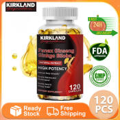 Kirkland Ginseng & Ginkgo Biloba Brain Supplements for Memory