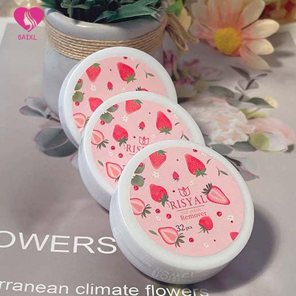 BAIXL Tiệm làm móng Loại bỏ tức thì Sơn móng tay dầu nước Dụng cụ làm móng nghệ thuật Tẩy sơn móng tay Miếng tẩy gel UV Khăn lau tẩy sơn móng tay Sữa rửa  dạng gel