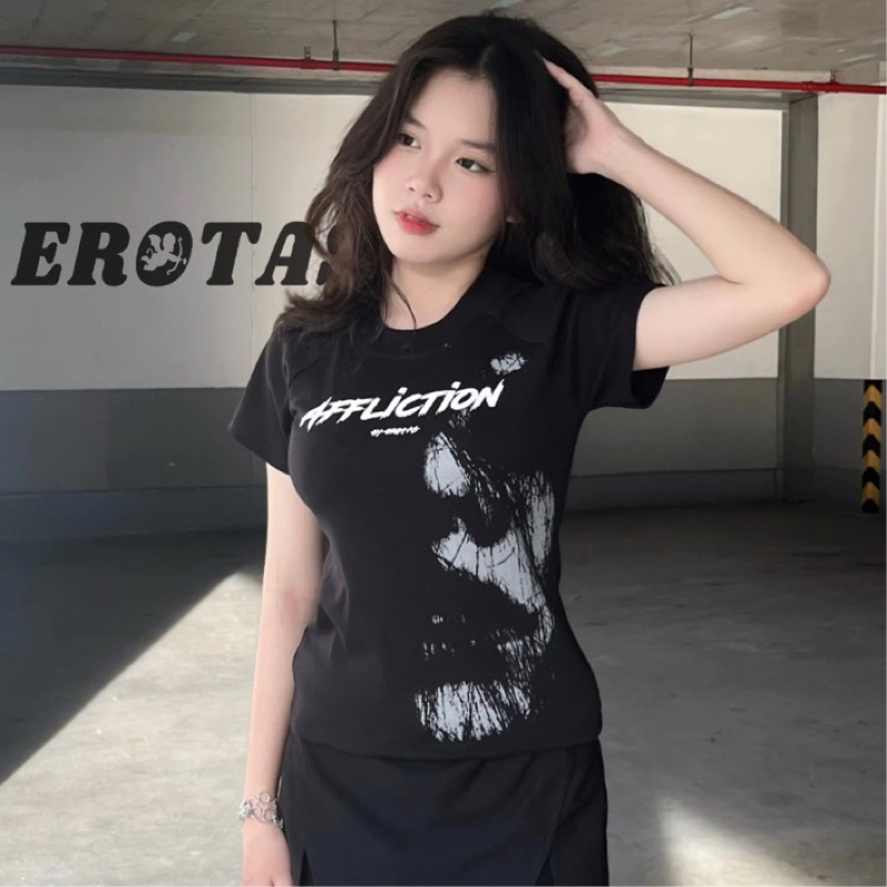 Áo thun baby tee affliction ôm dáng áo phông dáng fit b