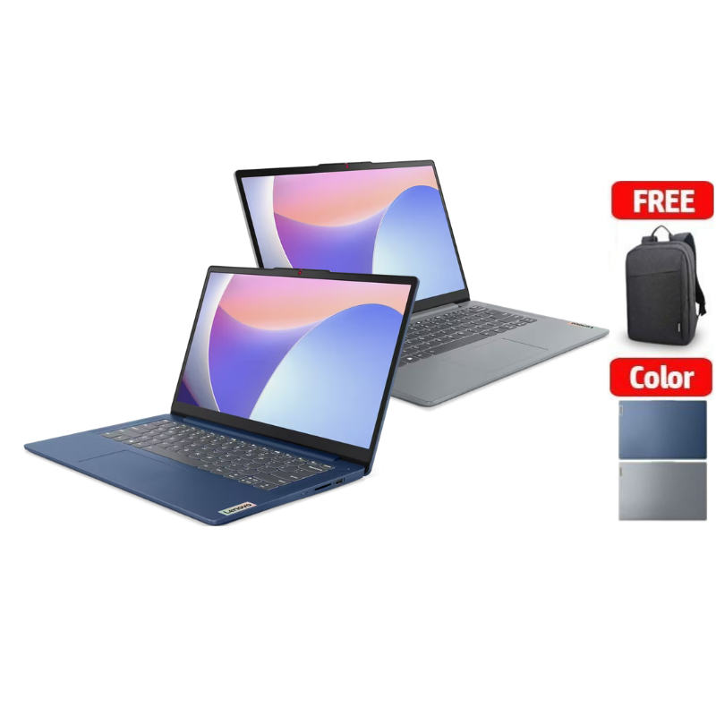 LENOVO IP3 Slim 3 14IRU8 6EID 6FID i3 1315U/8GB/512GB SSD/14" FHD TN/W11 Harga 6,639,000 rupiah*Gratis Ongkir