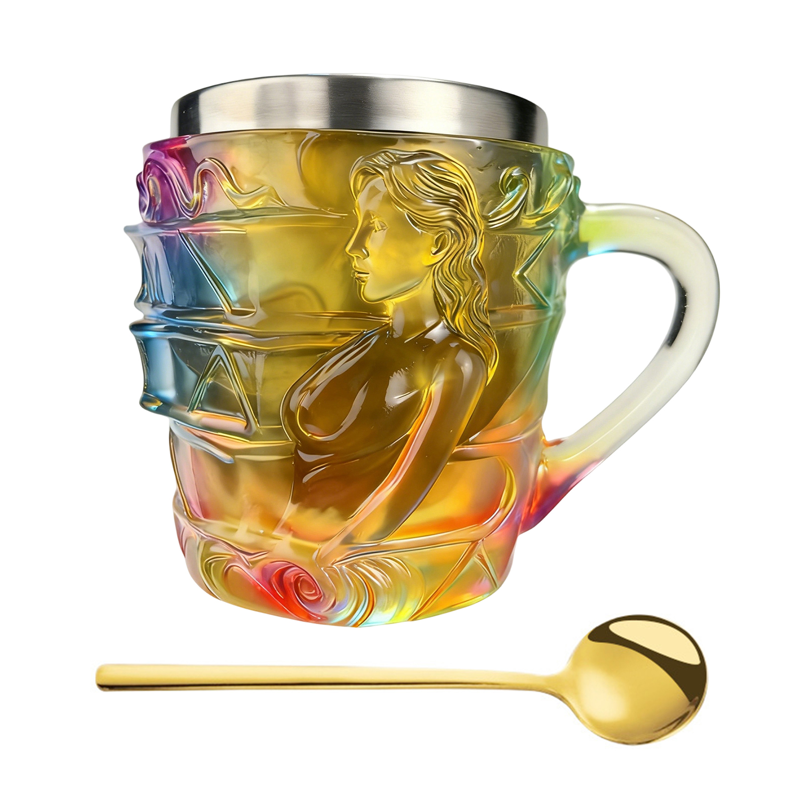 Reader Gift Mug Book Lover Mug 3d Hand-painted Book Mug with Stainless Steel Interior – Microwave Dishwasher Safe Literary Coffee Cup Unique Gift for Book Lovers Writers Librarians - 1