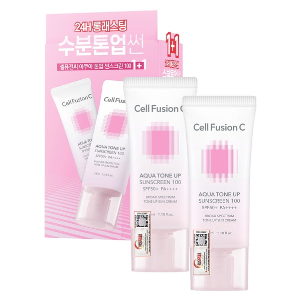 SET Kem chống nắng nâng tone Cell Fusion C Tone up SPF50+ PA++++