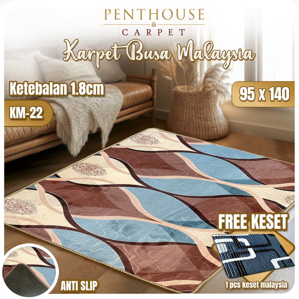 PENTHOUSE Karpet Busa Malaysia 95 x 140 | Halus Lembut Tebal
