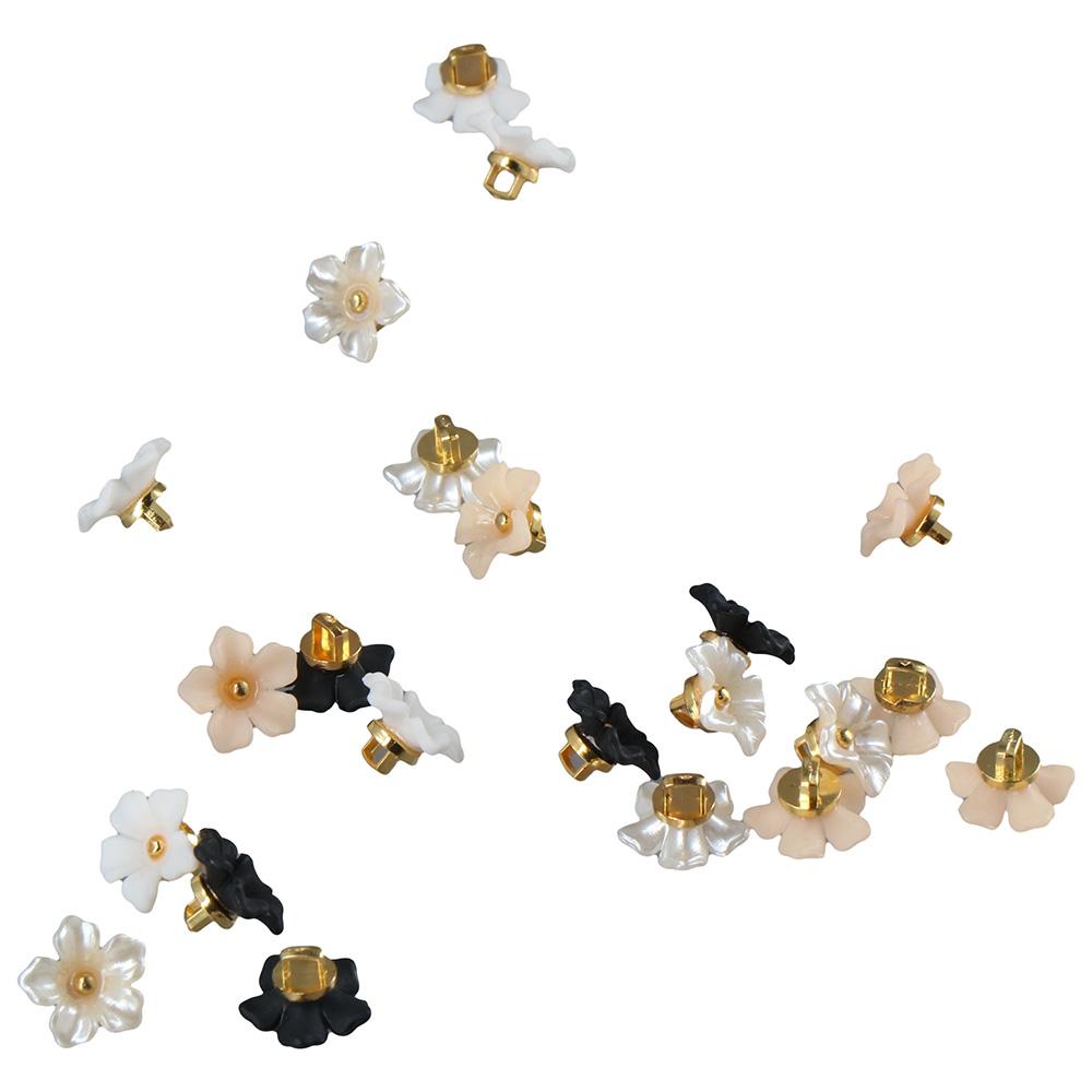 Yslrfl mẫu nút Áo Sơ Mi tự làm bằng nhựa nút hoa cúc áo hoa nhựa