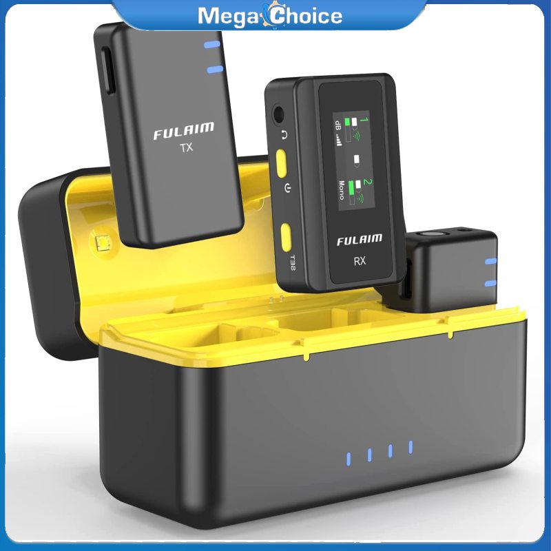 MegaChoice【Fast Delivery】Wireless Lavalier Microphone System Professional Lapel Noise Reduction Microphones With Charging Case 4G Memory For Interview Vlog Video Program Recording ราคา 10,203 บาท*ส่งฟรี