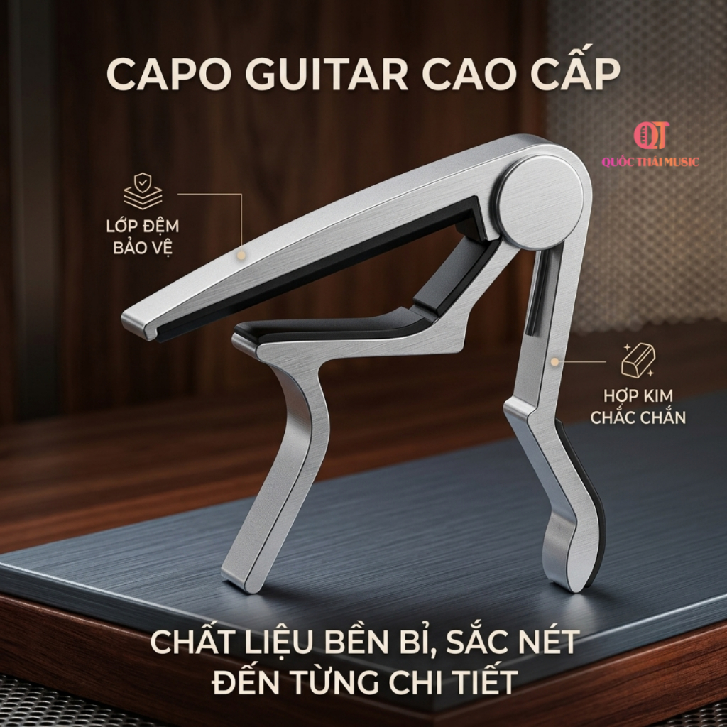 Capo kim loại cao cấp, sang trọng, chắc chắn