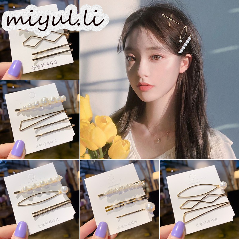 miyuli กิ๊บติดผมมุกเทียมสไตล์เกาหลี ราคา 12 บาท*ส่งฟรี