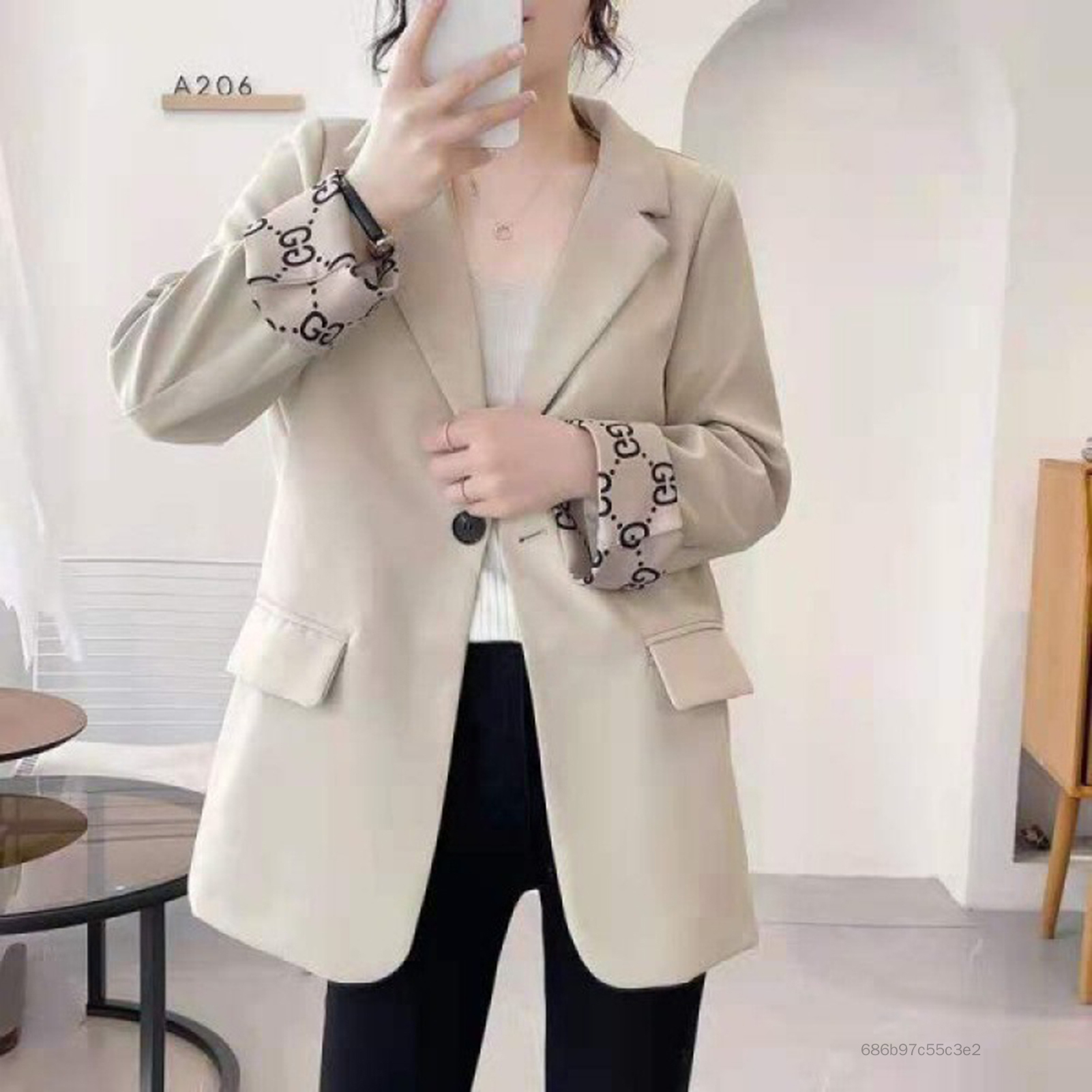 BLAZER SUNTY Summer Summer Dễ dàng để phù hợp thoải mái khi mặc đường phố phù hợp để cải thiện hình ảnh chuyên nghiệp của bạn TF-AIS-VN