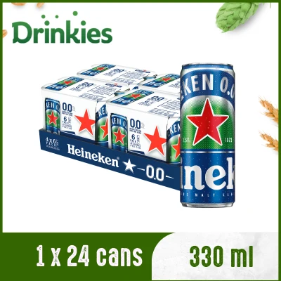 Heineken 0.0% Zero Alcohol Beer Can (24 x 330ml)