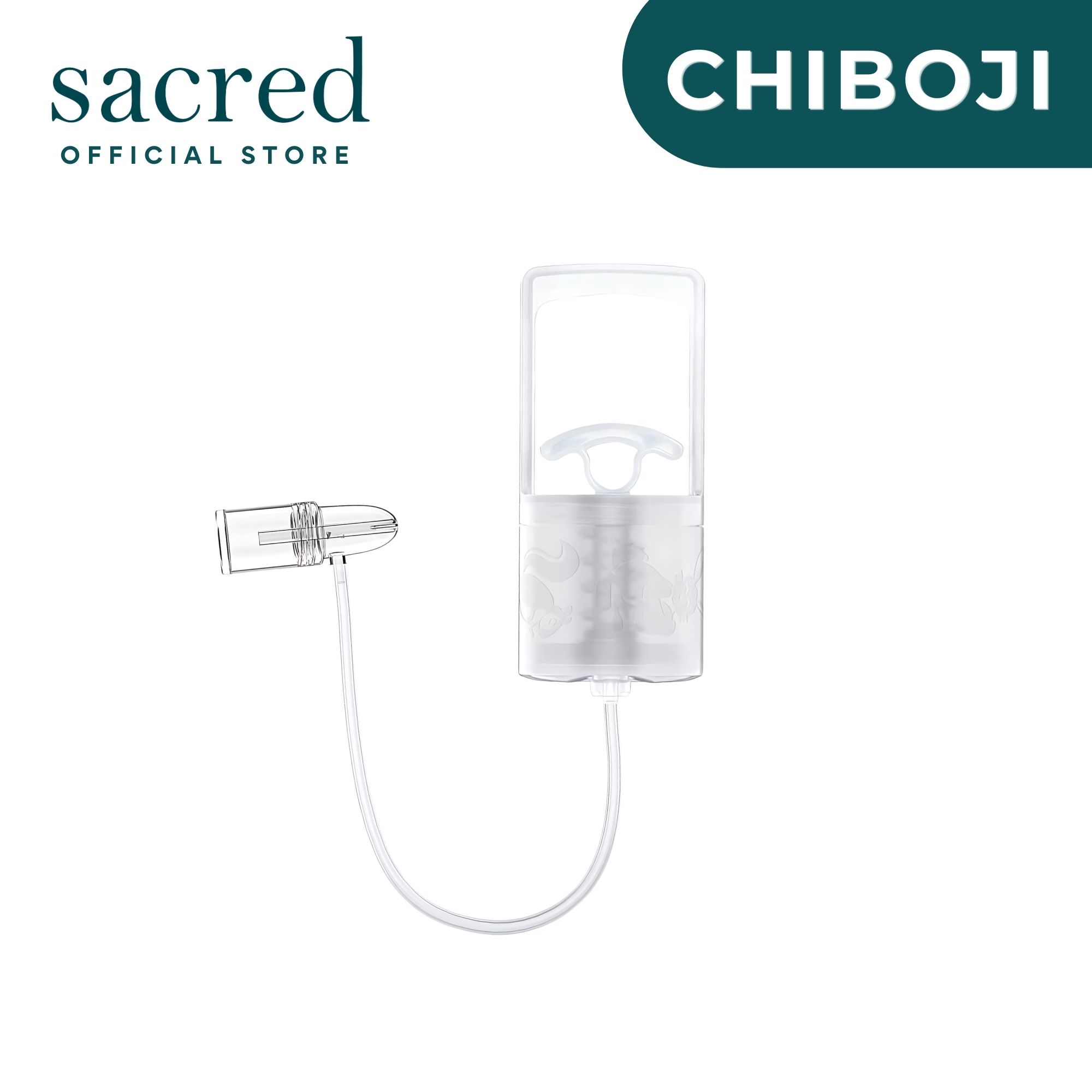 Chiboji Hand-Pump Nasal Aspirator for Babies and Toddlers - Quick Quiet Relief with Non-Invasive Tip for Clearing Clogged Passages