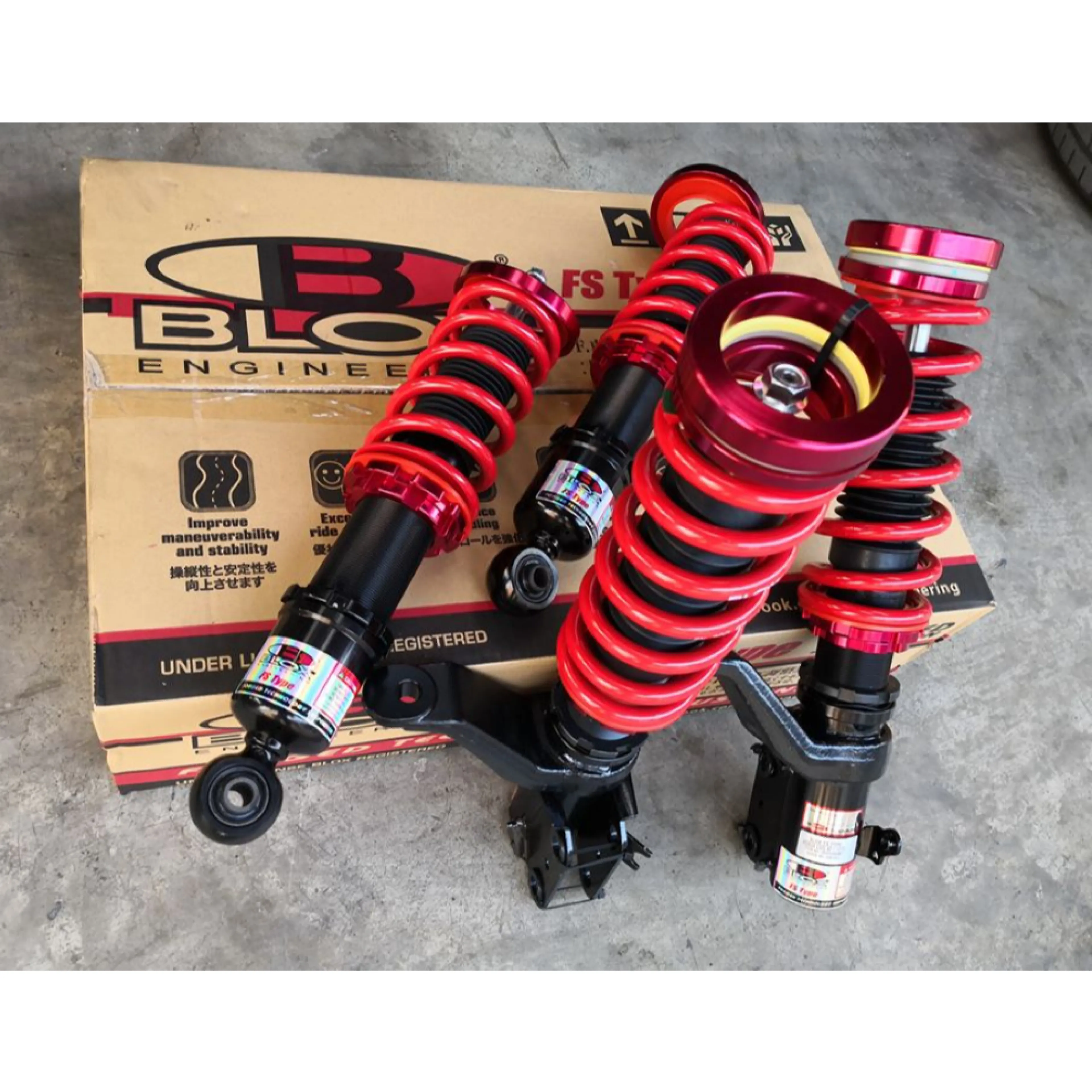 โช๊คอัพ โช้ค สตรัทปรับเกลียว BLOX FS SPEC FS Type Jazz GE GK City Brio Avanza Yaris vios March Almera Proton BMW E36 E46