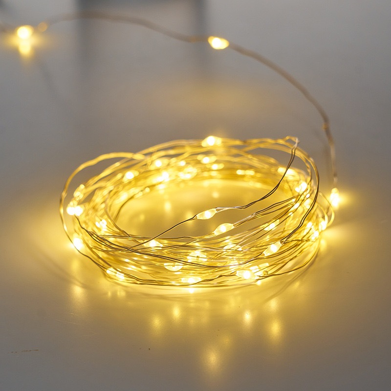 Solar-Powered Copper Wire LED String Light 7/12/22M Waterproof Decoration Fairy Lights Outdoor Garden Decorative String Lights
