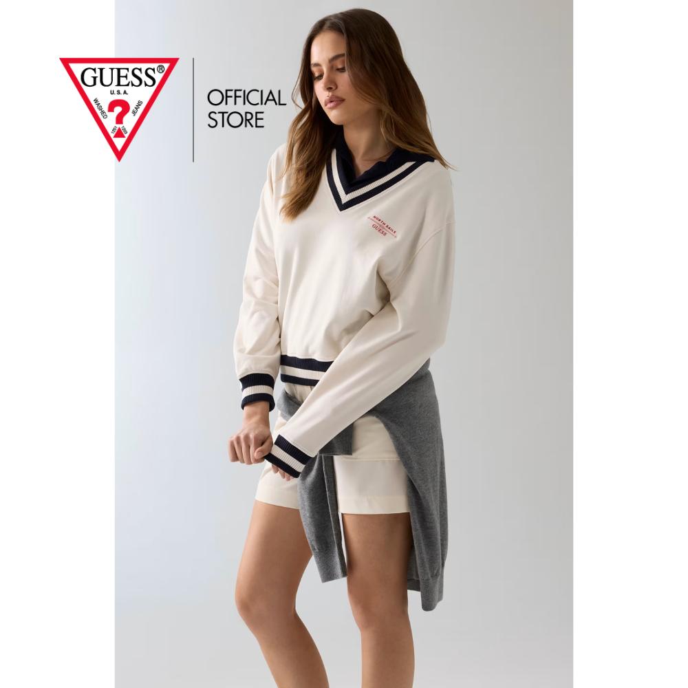 GUESS WOMEN SWEATSHIRT W6GQ11K3480 - BEIGE ราคา 4,493 บาท*ส่งฟรี