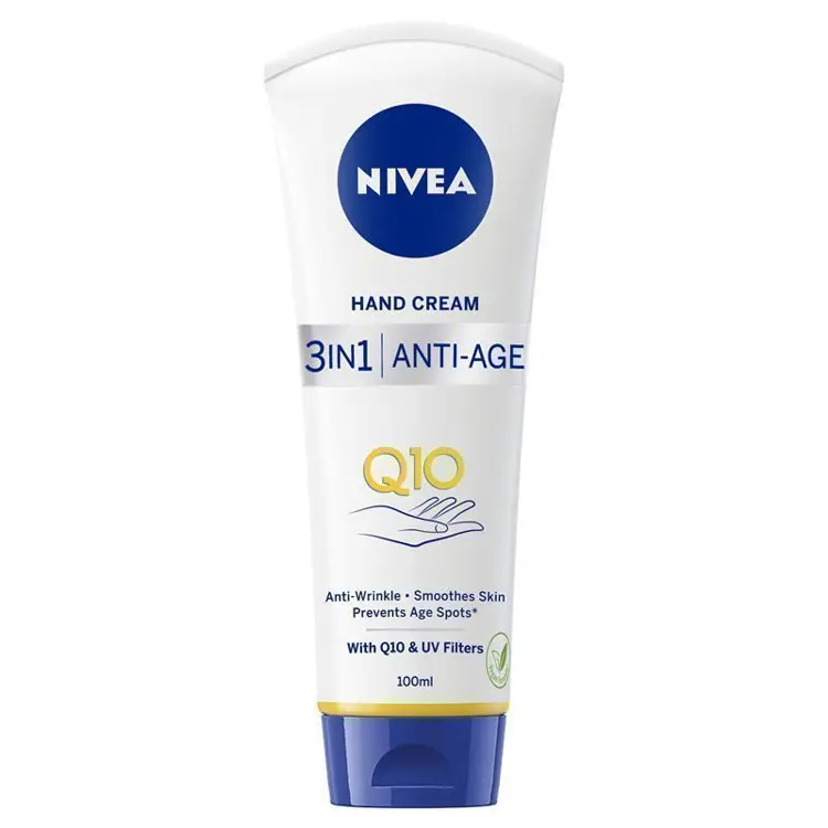 Kem dưỡng da tay chống lão hóa 3 trong 1 NIVEA Q10 3-in-1 Anti-Age Hand Cream 100ml