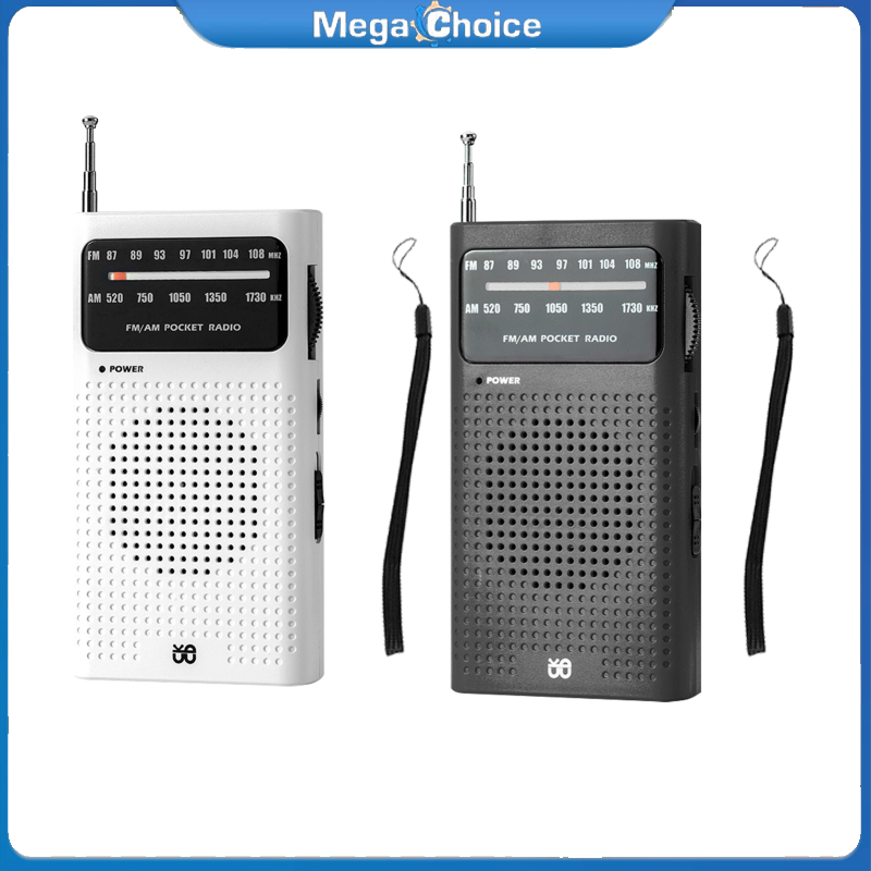 MegaChoice【Fast Delivery】AM FM Radio Battery Operated Portable Pocket Radio Telescopic Antenna Radios Player For Senior Home Walking ราคา 251 บาท*ส่งฟรี