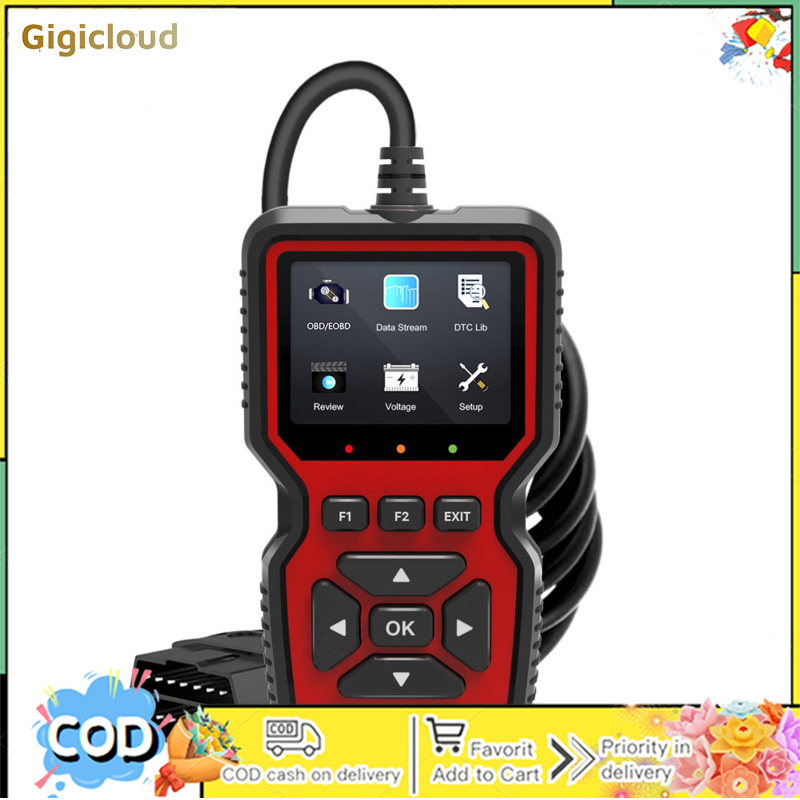 Car Fault Detector V519 Obd2 Scanner Fault Diagnosis Tester Engine System Diagnostic Tool Code Reader