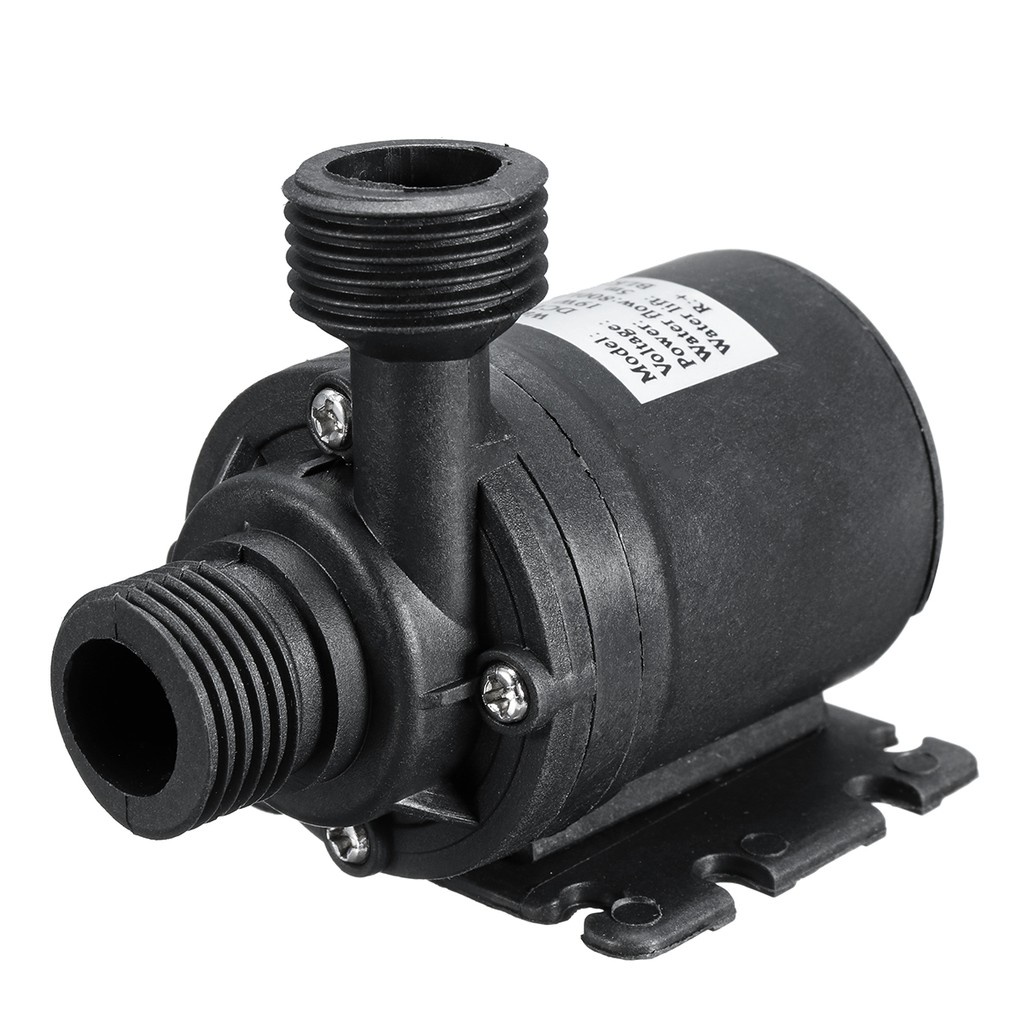 Siêu im lặng Mini DC 12V Nâng 800L/H Công cụ bơm nước chìm động cơ không chổi than