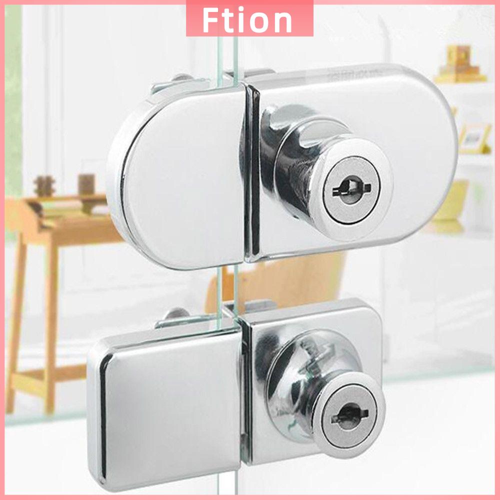 FTION Không có Đấm Kẽm Hợp  Then cửa Kính Tủ Khóa Nội các Cửa Khóa Cửa sổ Khóa Mall Hiển Thị
