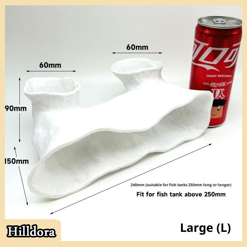 [Hilldora] Bể cá hang động ngầm cho tôm cá bò sát nơi trú ẩn Nhà Đường hầm hang động cảnh quan aqaurium trang trí - 9