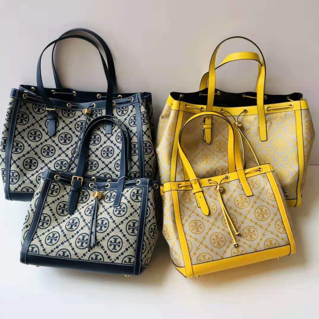 Tory burch discount yellow tote bag