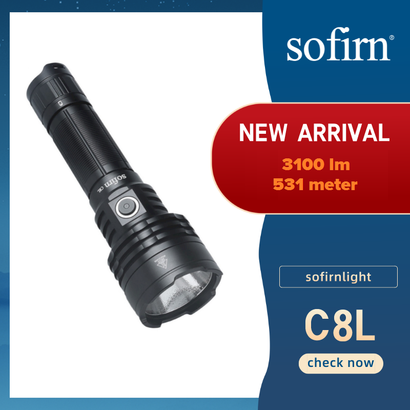 Bảng giá Sofirn Đèn Pin Chiến Thuật C8L 21700 Mạnh Mẽ 3100lm Đèn Pin LED HI LED CREE XHP50D 531 Mét Đèn Sạc Được EDC Type C 6500K