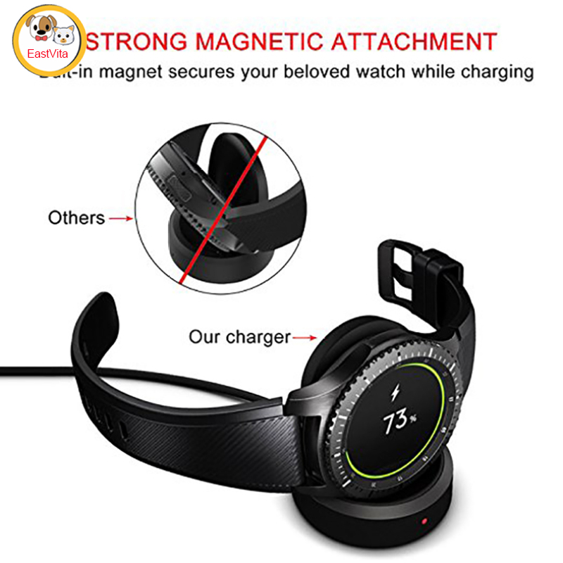 Local delivery Wireless Charger for Samsung Gear S3 S2 Smart Watch Charging Base Dock ราคา 133 บาท*ส่งฟรี