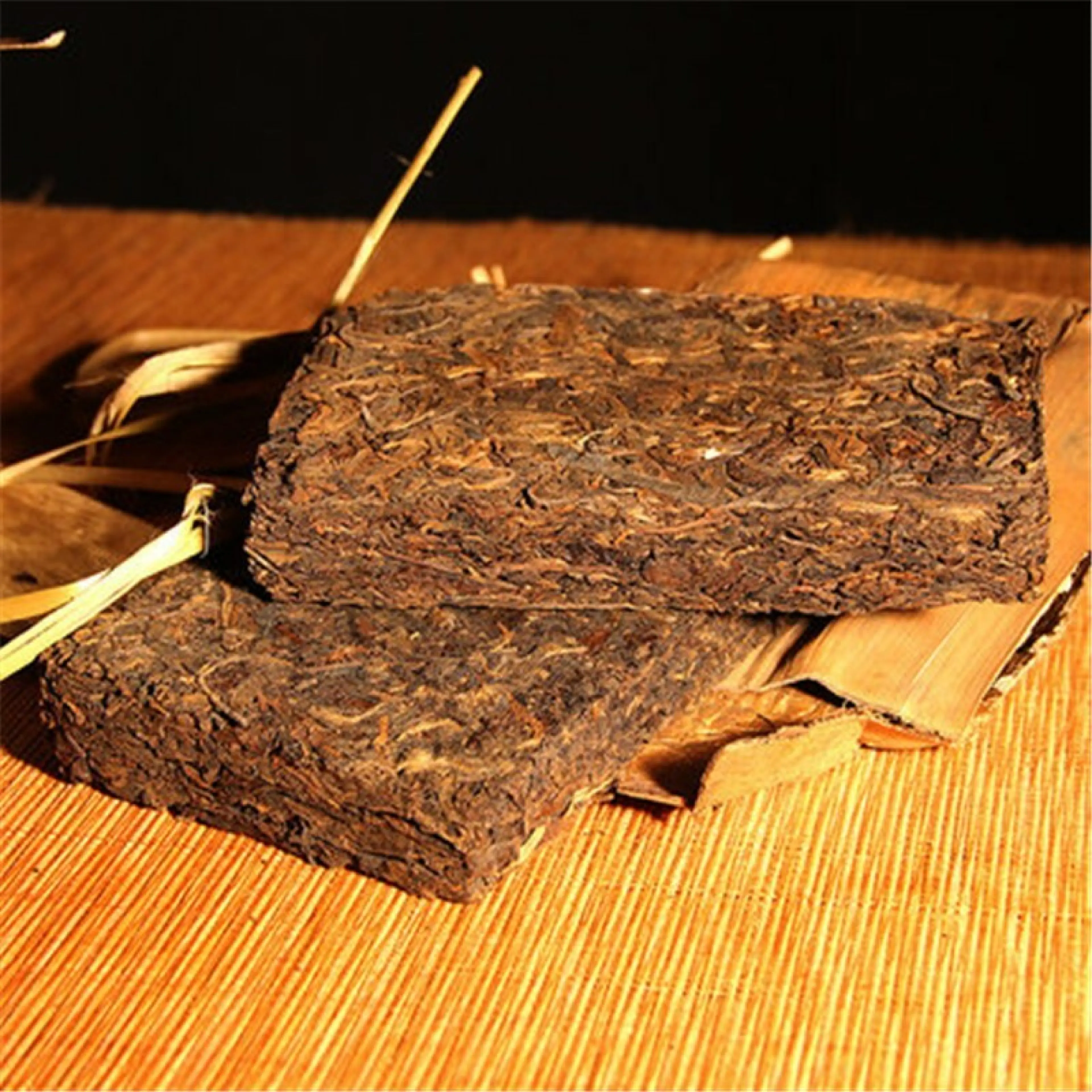ชาผูเอ่อร์หมักสุกก้อน 1000g สมุนไพรดีท็อกซ์จากเมิ่งไห่ - รูปที่ 1