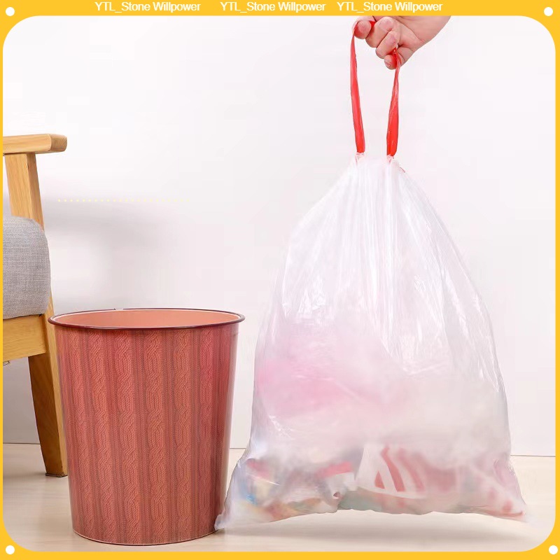 รับน้ำหนักได้มากแบบม้วน ถุงขยะพกพา ถุงพลาสติก ขนาด 45 x 50 ซม ถุงขยะ ถุงขยะหูหิ้ว อย่างหนาในบ้าน มีหูหิ้วพร้อมทิ้ง ราคา 7 บาท*ส่งฟรี