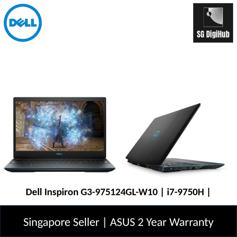 Dell Inspiron G3-975124GL-W10 | i7-9750H | 16GB RAM | 256GB SSD+1TB HDD | NVIDIA GTX1650 | 2Y Warranty