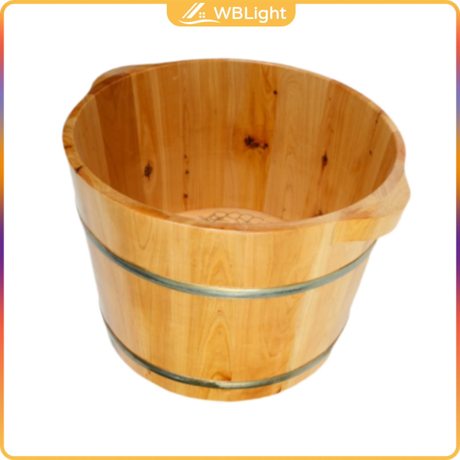 WBLight Acupoints Wooden Footbath Basin Wood Foot Bath Barrel ราคา  1,185 บาท*ส่งฟรี