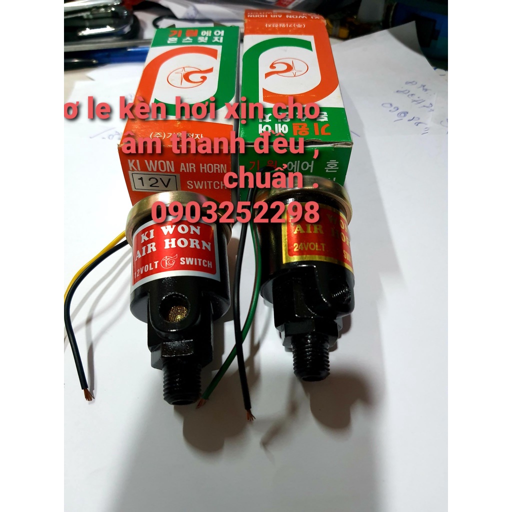 Rơ le còi hơi Hàn Quốc xịn , rơ le kèn hơi kiwon 24v- 12v thay thế cho, kèn thái , kèn ong, kèn tàu Hàng  Hàn Quốc