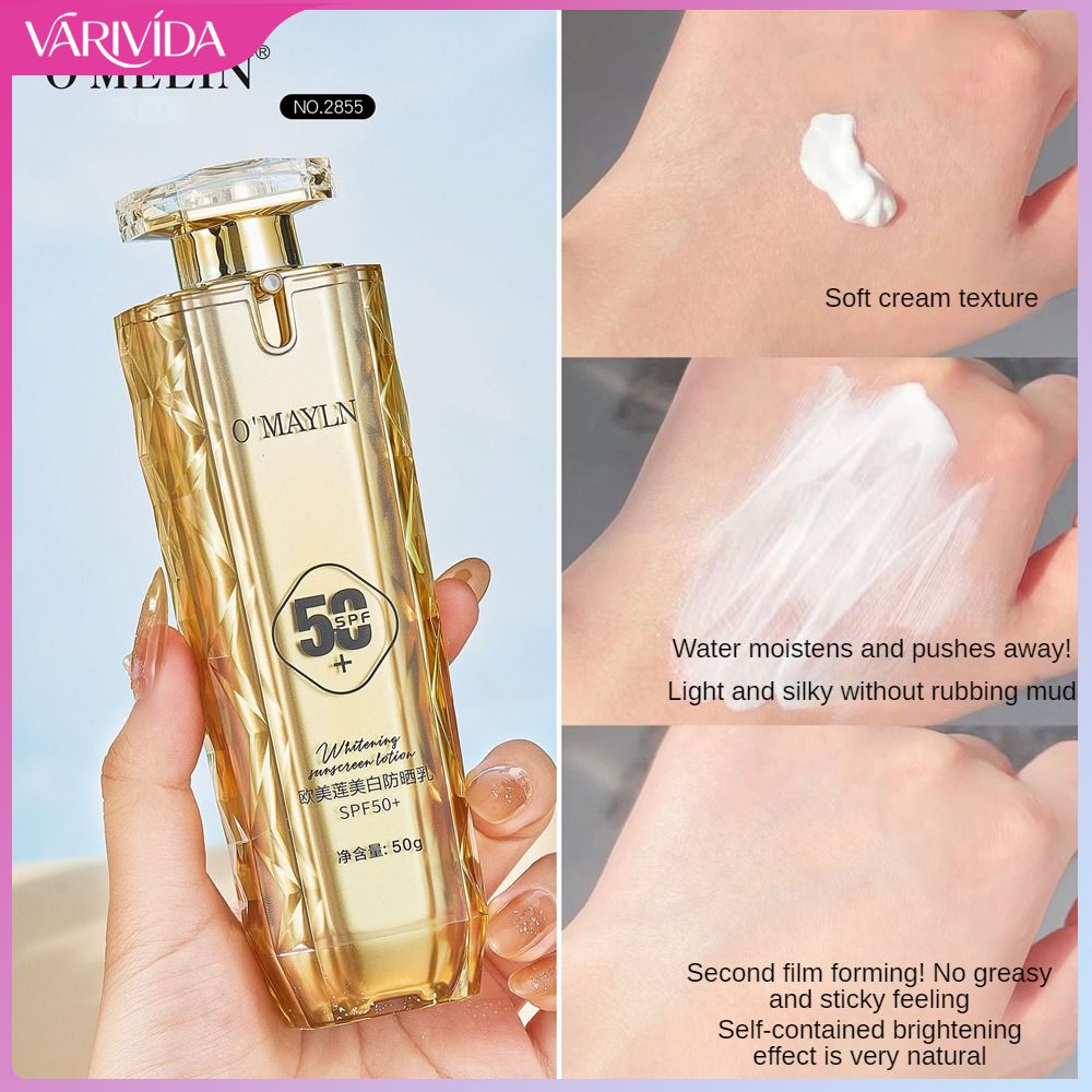 VARIVIDA BeautyIU ครีมกันแดด Meilin ครีมกันแดด,ครีมกันแดดไวท์เทนนิ่งป้องกันผิวหน้าและครีมบำรุงผิวหน้าร่างกาย50 + ป้องกันแสงแดดป้องกันรังสีอัลตราไวโอเลตป้องกันเหงื่อป้องกันริ้วรอยชุ่มชื้นสดชื่นครีมกันแดดผิวนางฟ้า