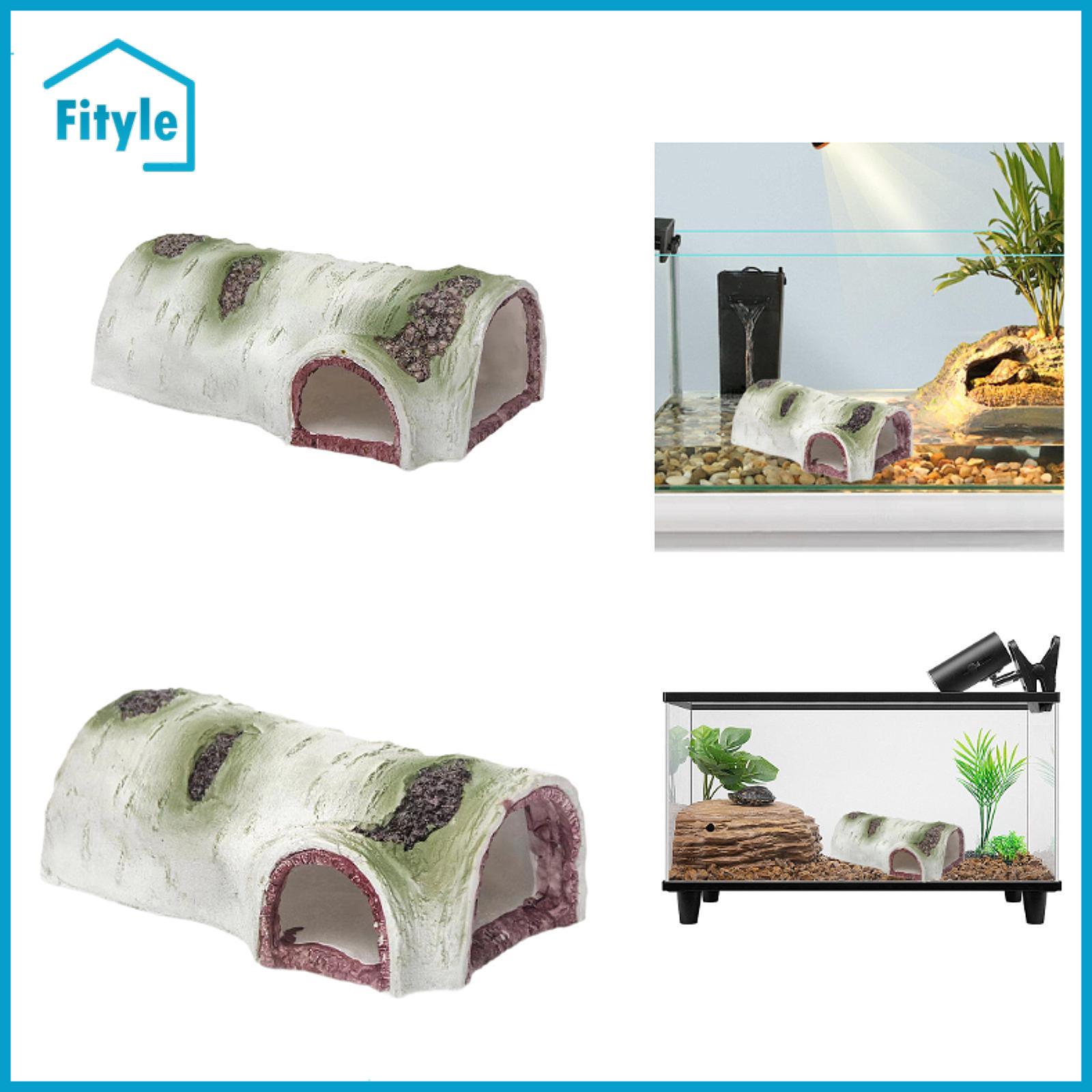 Aquarium Ornament Resin Birch Tree Bark Creative Reptile Hideaway Turtles Basking Platform for Snake Geckos Frogs Turtle ราคา 6,647 บาท*ส่งฟรี