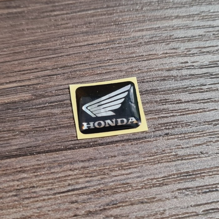 Tem nhựa dẻo chữ nổi Honda Yamaha logo cánh chim logo yamaha tròn dán mặt nạ đồng hồ bợ đèn xe máy