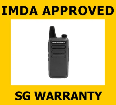Walkie Talkie Baofeng BF-R5 for Singapore (License Free, IMDA Approved) - 6 Months Warranty (2 Pcs)