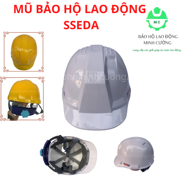 Mũ bảo hộ lao động SSEDA, nón bảo hộ chính hãng Hàn Quốc nhiều màu sắc