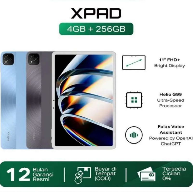 Infinix XPAD WIFI ONLY 4/256GB Garansi Resmi Harga 2,495,000 rupiah*Gratis Ongkir