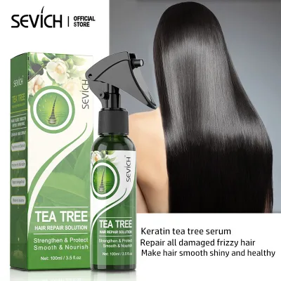SEVICH Tea Tree Serum Hair Mask Repair Damage Hair Keratin Leave-in Conditioner Spray